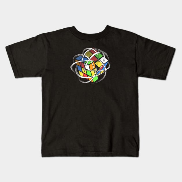 Speed Cube - Solve a Cube Fast Kids T-Shirt by Cool Cube Merch